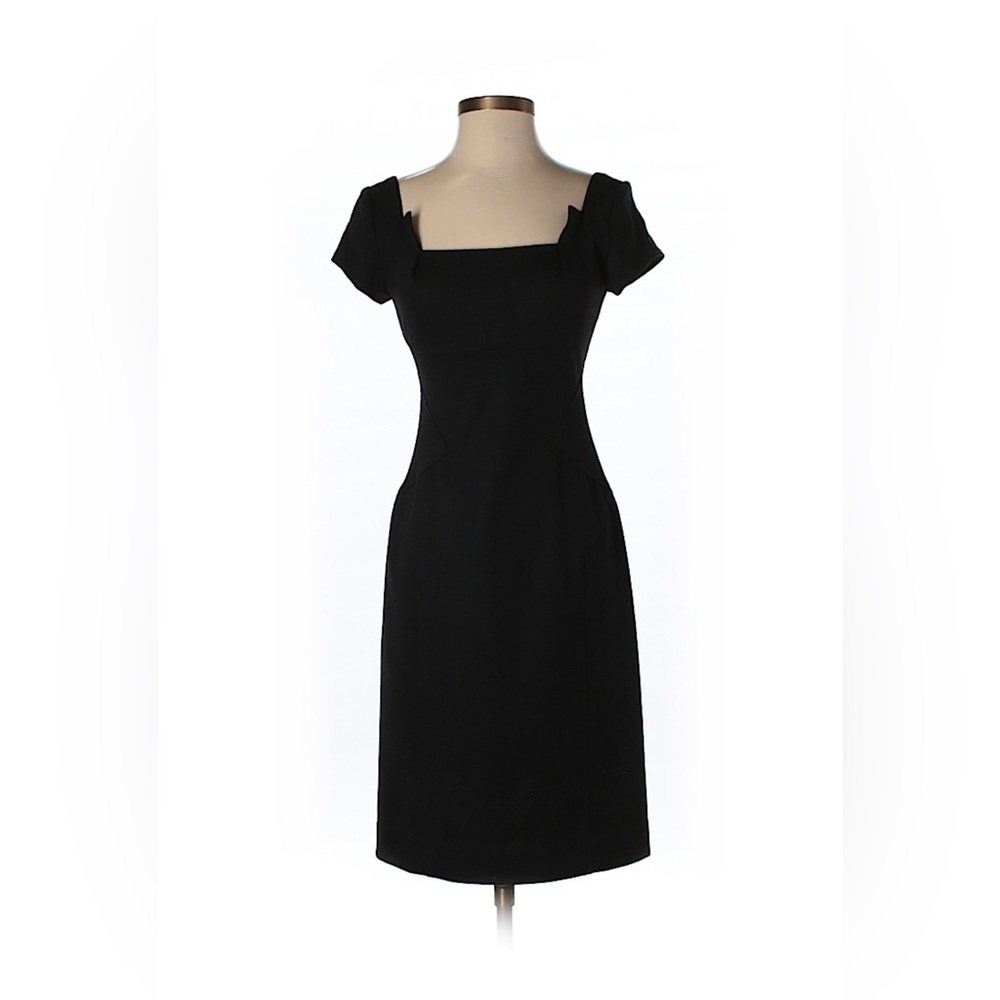 Diane Von Furstenberg Black Wool Dress